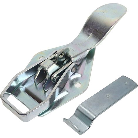 Loquet de porte de levage de remorque, serrure robuste en fer galvanisé avec plaque de montage pour caravane RV