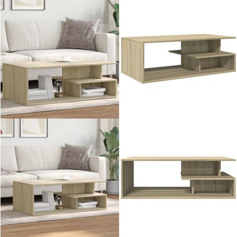 Couchtisch Sonoma-Eiche 102x55x35 cm Holzwerkstoff - Couchtisch - Wohnzimmerstil - Esszimmertisch - Holzwerkstoff Möbel - Sideboard - Home & Living (1/5)