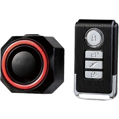 Alarme antivol télécommandée pour vélo, détecteur de vol rechargeable par USB pour moto et vélo avec support, haute qualité. (1/5)