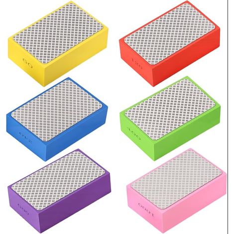 Éponges de Ponçage Blocs Tampons Polissage à la Main en Diamant Cales Carreaux Céramique Verre Pierre Granit Marbre 60 120 200 240400600 1000 (1/5)