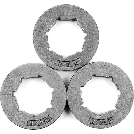 3 pcs 3/8" 8T 22 mm Roue pignon pour STIHL MS361 MS362 MS391 MS440 MS460 MS650 030 032 038 044 044 046 064 066 (1/5)