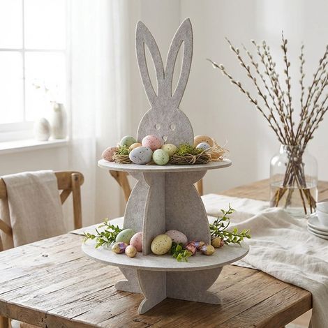 Springtime Felt Rabbit Display Stand (1/2)