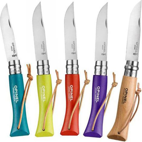 Coltello Virobloc Inox N. 8 Gita Faggio Opinel