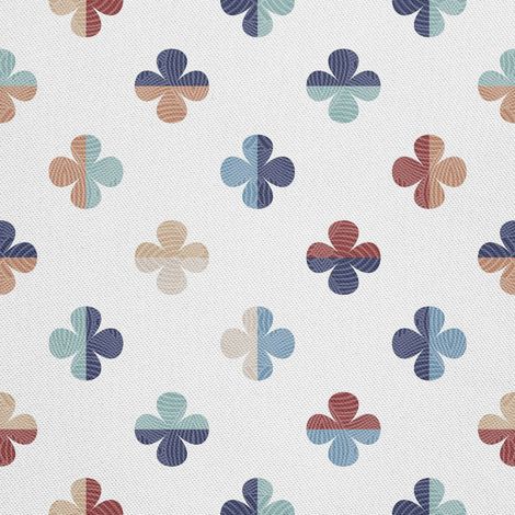 Telas decorativas para exteriores Oxford - motivo: hojas de trébol de colores (1/5)