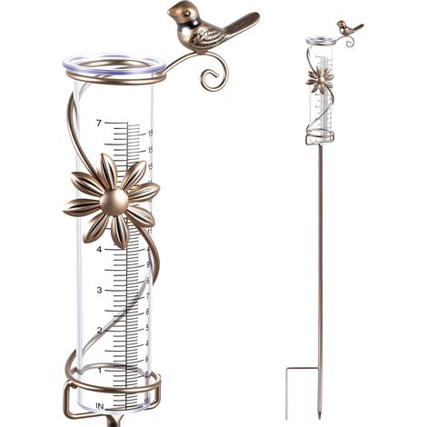 Garden Rain Gauge Frost Resistant Garden Decoration Rain Gauge Lawn Landscaping Accessories (1/5)