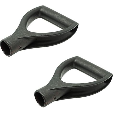 Remplacement D Poignée Plastique pour Jardin Plastique Poignée en D pour Pelles Poignée en Forme de D de Pelle à Neige Pelle de Rechange à Neige pour Accessoires de Bêche Fourche 30 mm Noir 2 pièces (1/5)