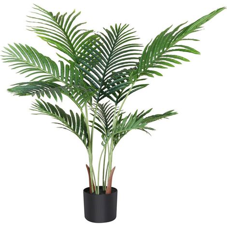 Palmier Artificiel, Plante Artificiel 110 CM avec Pot Décoration Intérieure pour Maison, Bureau, Salon (1/4)