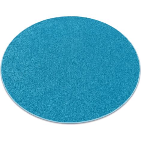 Carpet round ETON turquoise blue round 133 cm