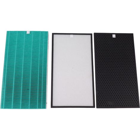 Lot de 3 filtres de rechange pour purificateur d'air Coway AP3008FH, ensemble complet préfiltre HEPA charbon actif (1/5)