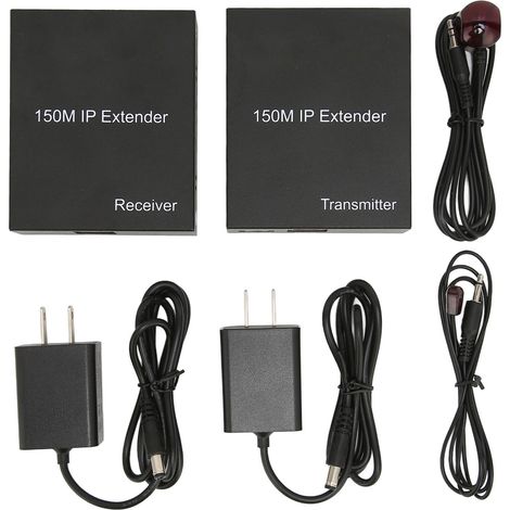 HDMI-Verstärker (150 m Reichweite), 1080p 60 Hz, mit IR- und Durchschleifausgang, Netzteil (100–240 V), US-Stecker (1/5)