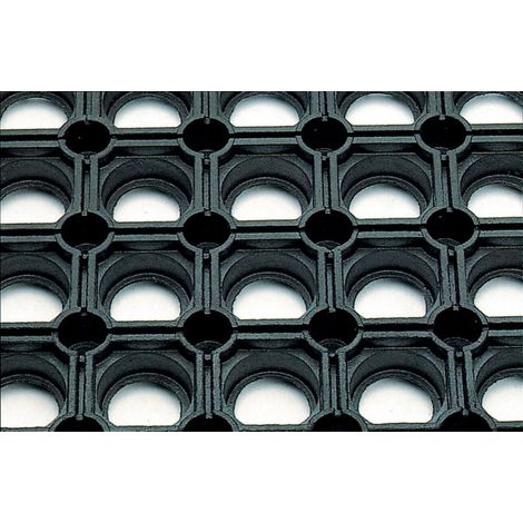 FP – Tapis de sécurité en caoutchouc SBR 22mm – Dimensions 40x60cm – Résistant à l'huile – Pour chantiers humides