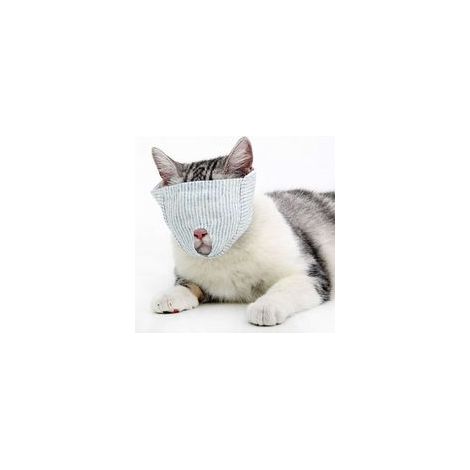 Muselière respirante en coton pour chat, pour toilettage et coupe des ongles, taille S –