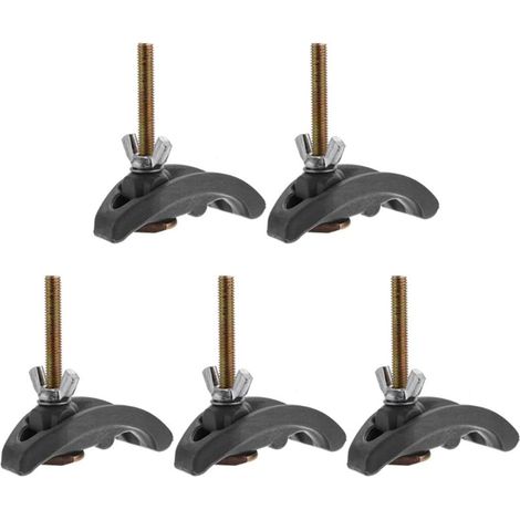 Lot de 5 colliers de serrage pour plaque de presse - 85 mm - Pour machine de gravure CNC - Pour table de travail à fente en T (1/5)
