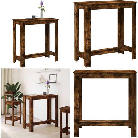 vidaXL Bartisch Räuchereiche 102x50x103,5 cm Holzwerkstoff (1/5)
