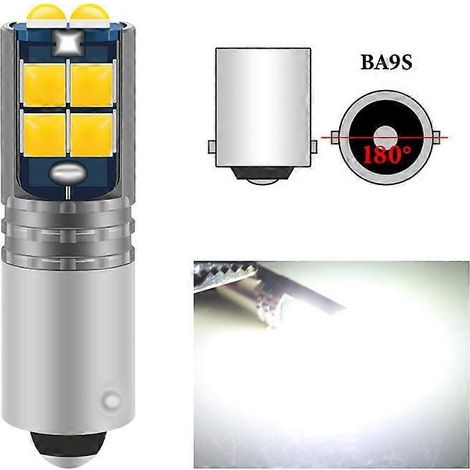 Filiyano-Lot de 2 ampoules LED T4W BA9S (compatibles BAX9S, H21W, BAY9S, H6W, H5W) ultra-lumineuses, idéales pour feux de brouillard arrière (1/5)