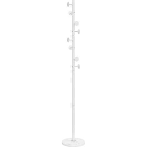 Garderobenständer Weiß 176 cm Pulverbeschichtetes Eisen vidaXL