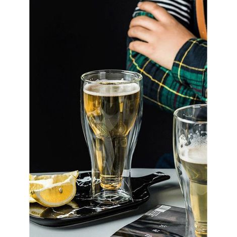 Verre bière double paroi isotherme, garde au froid, idéal bar maison (1/5)