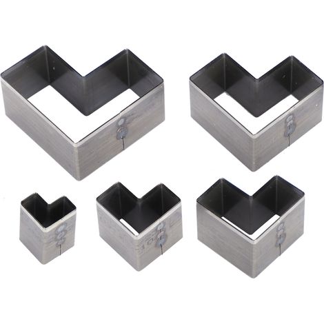 Lot de 5 emporte-pièces en cuir, poinçons creux pour sacs ceintures portefeuilles, moule de découpe artisanal (1/5)