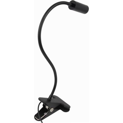 Lampe LED Liseuse 3w à Pince Bras Flexible en Aluminium et Fer, (1/5)