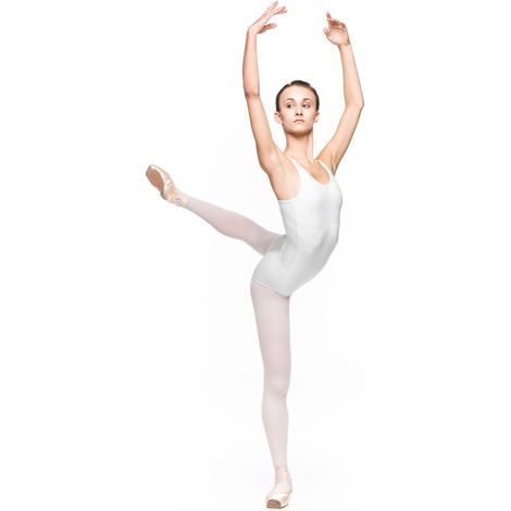 Julia – Ballett-Body für Damen, weiß, Größe L (1/5)