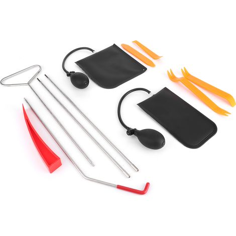 Kit d'outils automobiles professionnels complet comprenant 11 pinces triangulaires longues et des coins anti-rayures (1/5)