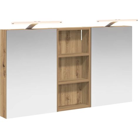 Maison Exclusive - Set di Armadi da Bagno con porta 3 pcs 110 x 10,5 x 60,5 cm