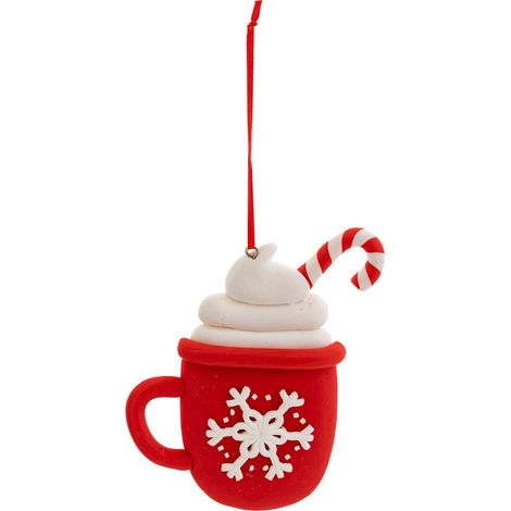 Tazza per cioccolata calda in resina h.11cm rosso - Feeric lights & christmas (1/2)