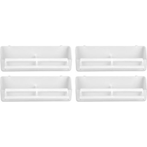 Mangeoire à oiseaux, accessoires de cage suspendus 4 pièces, outils d\'alimentation en plastique 2 en 1 pour perroquets Pigeons (1/3)