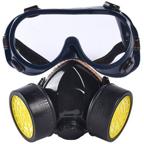Protective mask, Reusable Respiratory Mask, Triomphe Protection Double Filtration Mask Against Toxic Vapor, Anti Dust Anti Gas Chemical Mask for Painting DIY Work (1/5)