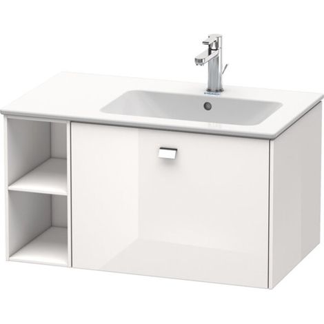 Sous-vasque BRIOSO 442x820x479mm en verre gris clair (1/2)