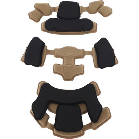 Rembourrage de casque, système de doublure de casque, coussinets en mousse de rechange universels, kit de rembourrage intérieur de protection marron (1/5)