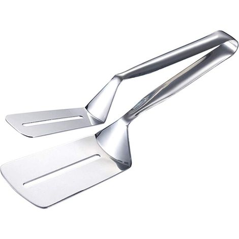 Clip de gril en acier inoxydable, Clip de steak en acier inoxydable, Pinces de cuisine, Clip à crêpes-Ensoleillé