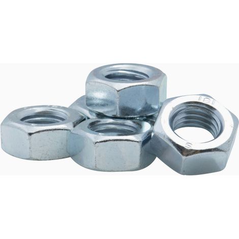 Écrou hexagonal zingué 6 pans Viswood Classe 8 Ø 10mm (lot de 7 écrous)
