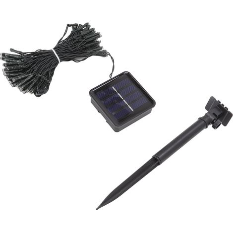 Solar-Lichterkette mit 50 LEDs, 8 Modi, IP65 wasserdicht, dekorative Außenbeleuchtung für Garten und Hof, 7 m (23 Fuß), blau (1/5)