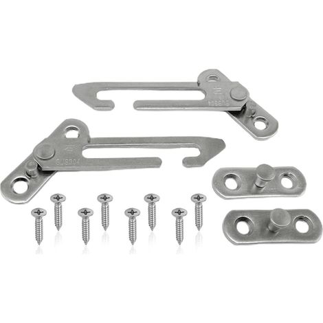 limitadores de ventana de UPVC, limitador de ventana abatible de acero inoxidable, limitador de puerta de acero inoxidable, cerradura de seguridad con tornillos (1/5)