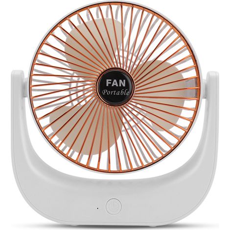 Mini Ventilateur Bureau – Silencieux – 3 Vitesses – USB-C – Grille – Modèle 2 – Compact (1/5)