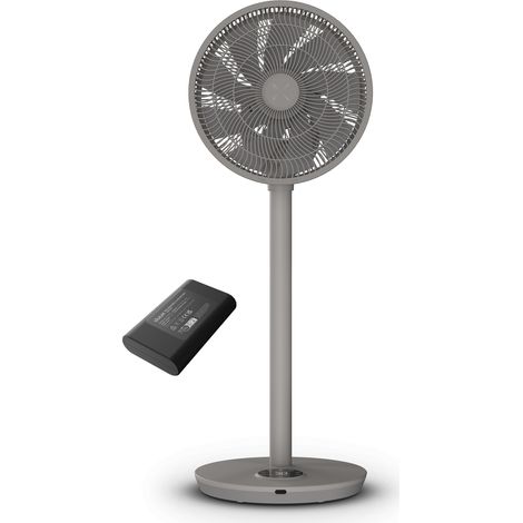 Duux Whisper Flex 2 Ventilateur sur Pied + Battery Pack – Ventilateur Silencieux – Gris