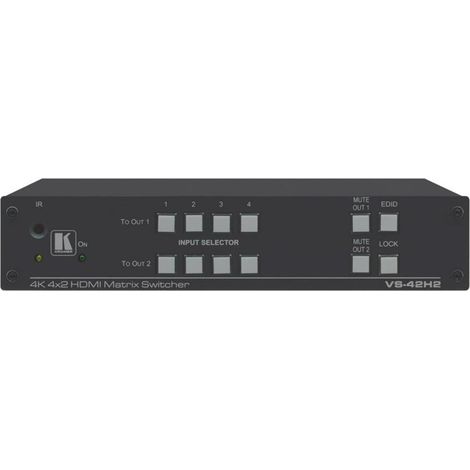 Kramer VS-42H2 4x2 4K60 HDR Conmutador de matriz HDMI HDCP 2.2 RS232 Ethernet (1/3)
