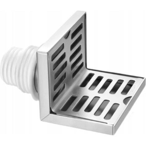 Desagüe de esquina en forma de L de 90 grados, apto para tuberías de 50 mm.
