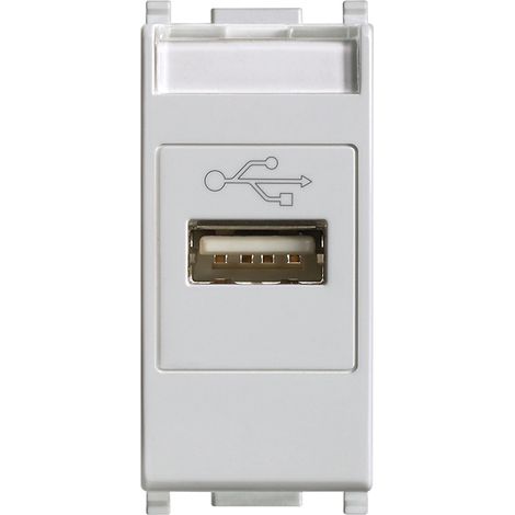 VIMAR - 14345.SL Silberne USB-Buchse