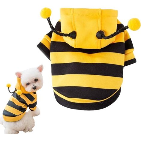 Déguisements pour chiens - costume pour animaux de compagnie - déguisement d'abeille amusant pour chiens et chats - pour chiens - Halloween, Noël, fêtes, jeux de rôle - multicolore M (1/2)