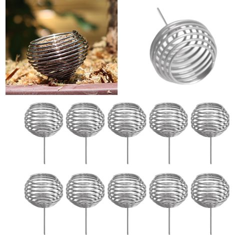 Set mit 100 kugelförmigen Düngeschalen aus Edelstahl für kleine Bonsai-Bäume, Düngekörbe, Nährstoffwerkzeuge (1/5)