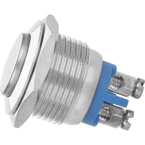 5 Stück/Set 16 mm 250 V wasserdichte 2-polige Mini-Drucktaster aus Metall (konvexer Kopf) (1/5)