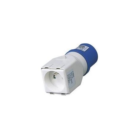 Adapt Ic 2p+t 16a 230v 2x2p+