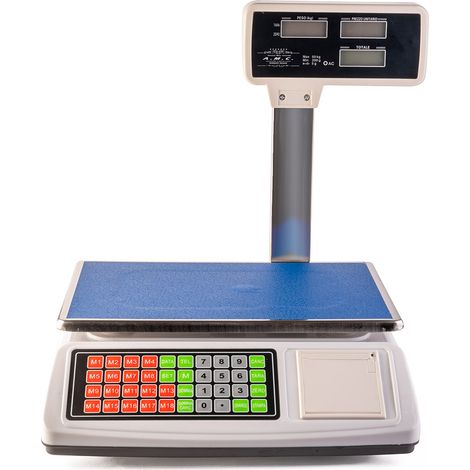 Bilancia elettronica con 18 tasti memoria portata max 50kg professionale 6 lcd (1/5)