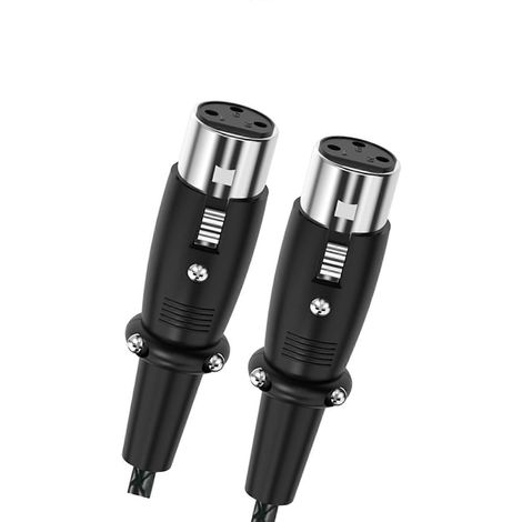 Câble microphone professionnel à 3 broches, femelle-femelle, idéal pour l'enregistrement en studio, la sonorisation en direct et les accessoires de microphone. Disponible en plusieurs couleurs. (1/5)