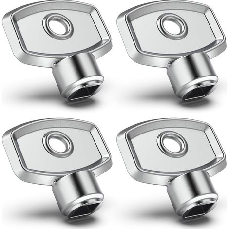 Lot de 4 clés de purge de radiateur 5 mm universelles pour tout chauffage (1/5)