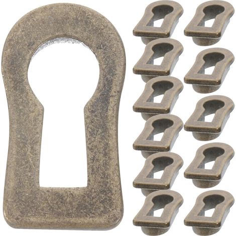Lot de 12 cache-serrures ovales décoratifs en alliage zinc pour (1/5)