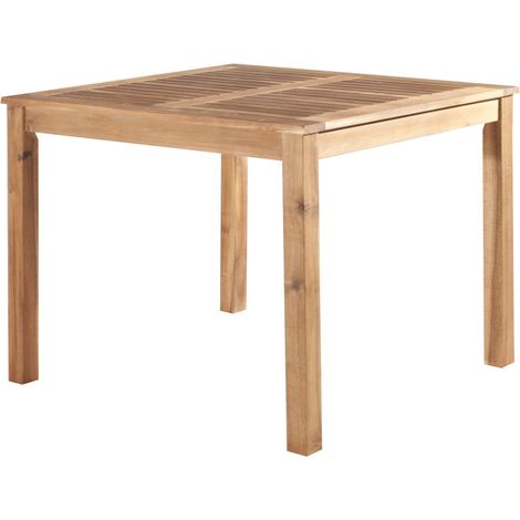 Tavolo da pranzo in legno giardino interno esterno quadrato cm 80x80x75 H 360v