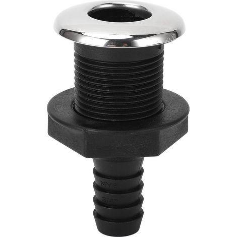 Bouchon de coque nylon 20mm droit haute résistance étanche avec clapet anti-retour pour bateau yacht et installation rapide sans outil (1/5)